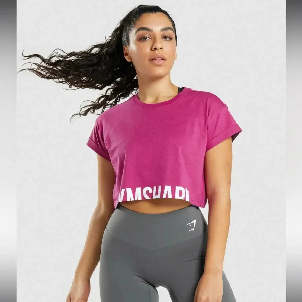 NWOT Gymshark Fraction Crop Top Size S